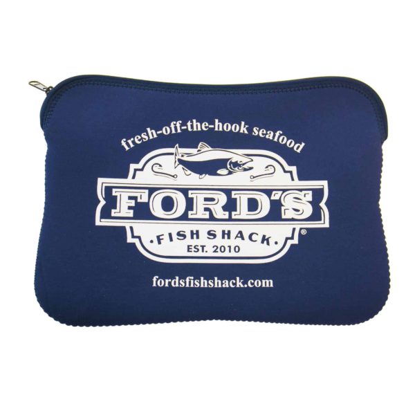 Front of Ford's Fish Shack Laptop Sleeve