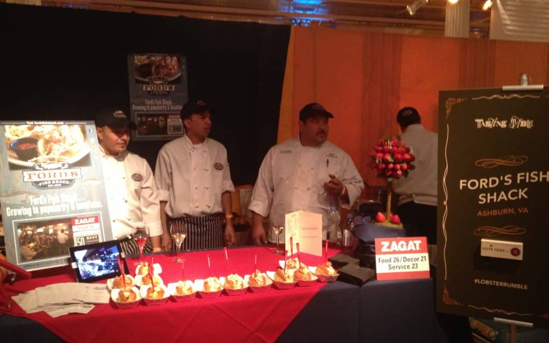 Ford's Fish Shack's booth at Lobster Roll Competition